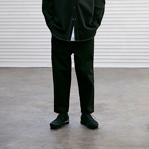 メスノウン(MASSNOUN) NO TUCK WIDE CHINO PANTS MSECP002-BK