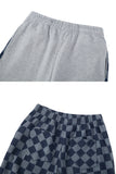 オーワイ(OY) OVER CHECK LOGO PANTS-GREY