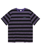 mahagrid (マハグリッド) ROPE LOGO STRIPED TEE [BLACK]