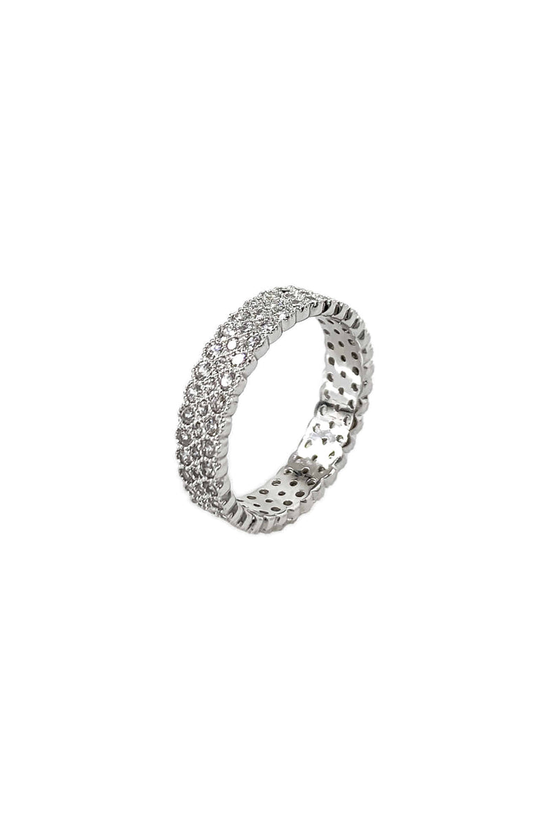 BLACKPURPLE (ブラックパープル) [silver925] Small Crystal Lighting Ring