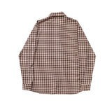 SINCITY (シンシティ) Hounds tooth shirt Brown