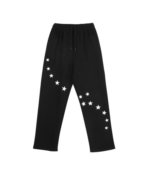 ワンダービジター(WONDER VISITOR)     Milky Way Sweat pants [Black]