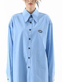 ベーシックコットン(BASIC COTTON) 	BASIC stitch over shirt - BLUE