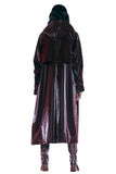 レイブレス(LABELESS) BURGUNDY WRINKLED RAIN COAT