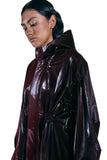 レイブレス(LABELESS) BURGUNDY WRINKLED RAIN COAT