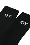 オーワイ(OY) BASIC LOGO SOCKS-BLACK