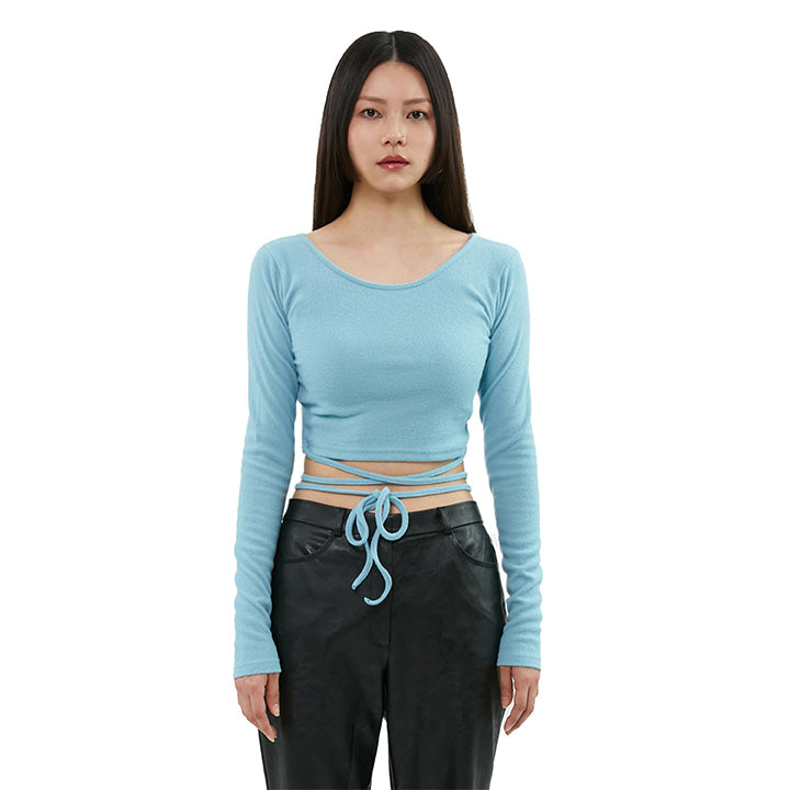 curetty (キュリティー)  C STRING POINT CROP TOP_SKY BLUE