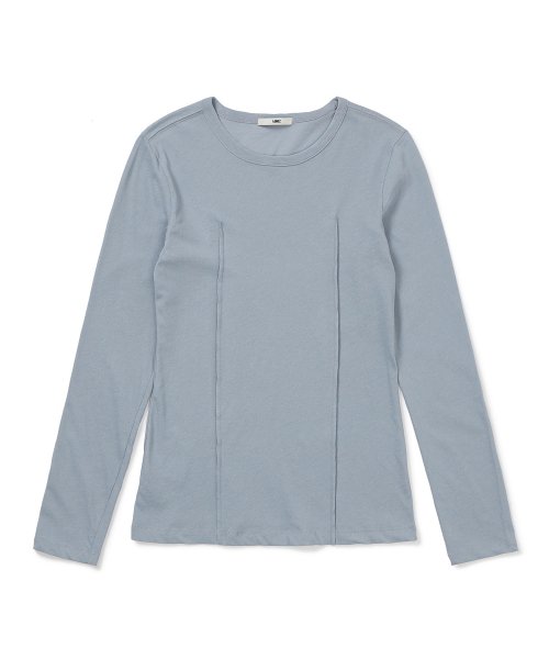 MMIC(エムエムアイシー)   (Women) Nursing Long Sleeve Ice Cotton Linen Diagonal_Sky Blue