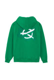 オーワイ(OY) PAINT LOGO HOODIE-GREEN