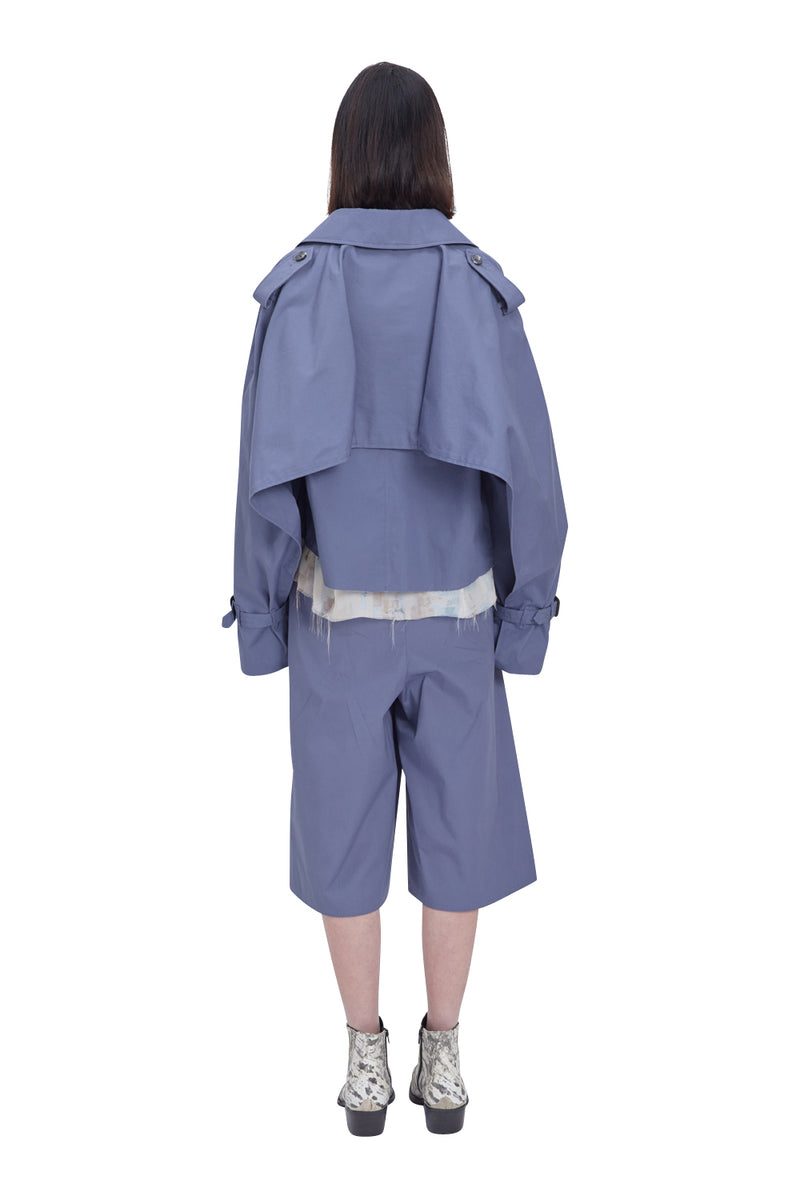 レイブレス(LABELESS) LIGHT BLUE PUREZA TRENCH JACKET