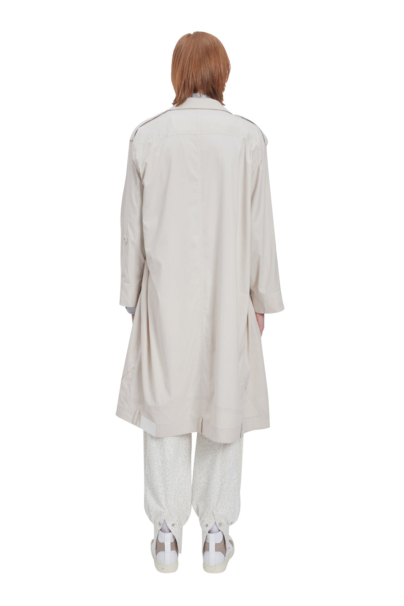 レイブレス(LABELESS) IVORY UPSIDE DOWN LONG COAT