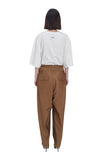 レイブレス(LABELESS) OLIVE DOUBLE WAIST TAPERED PANTS