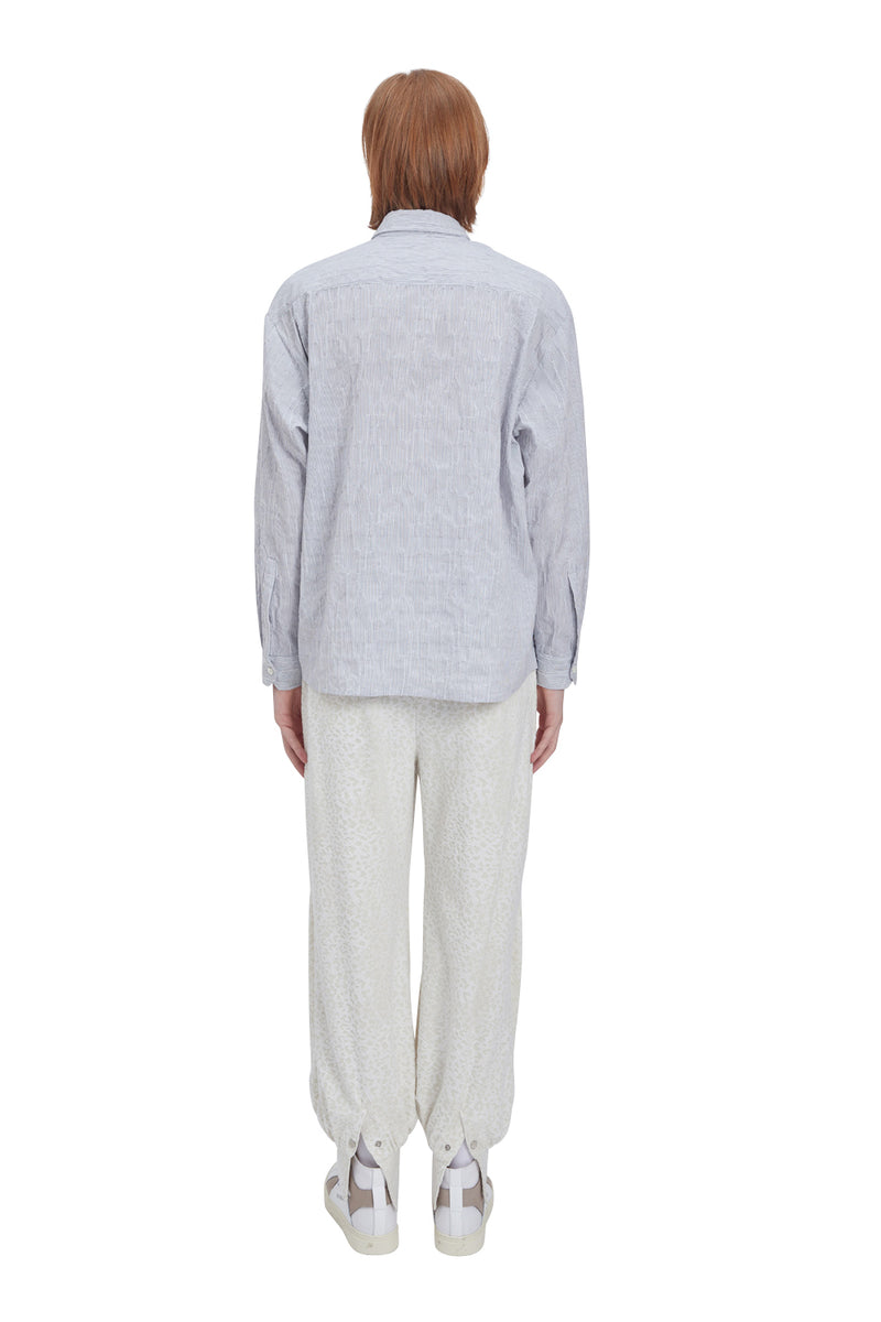 レイブレス(LABELESS) WHITE SCRAPED SHIRT