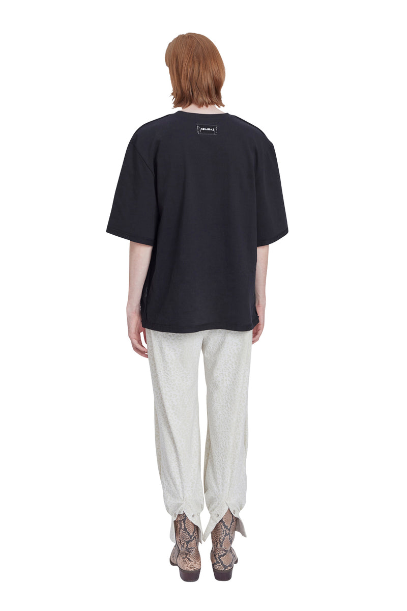 レイブレス(LABELESS) BLACK TWO WAY T-SHIRT