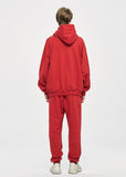 ディープリーク(DPRIQUE) OVERSIZED LOGO HOODIE - RED