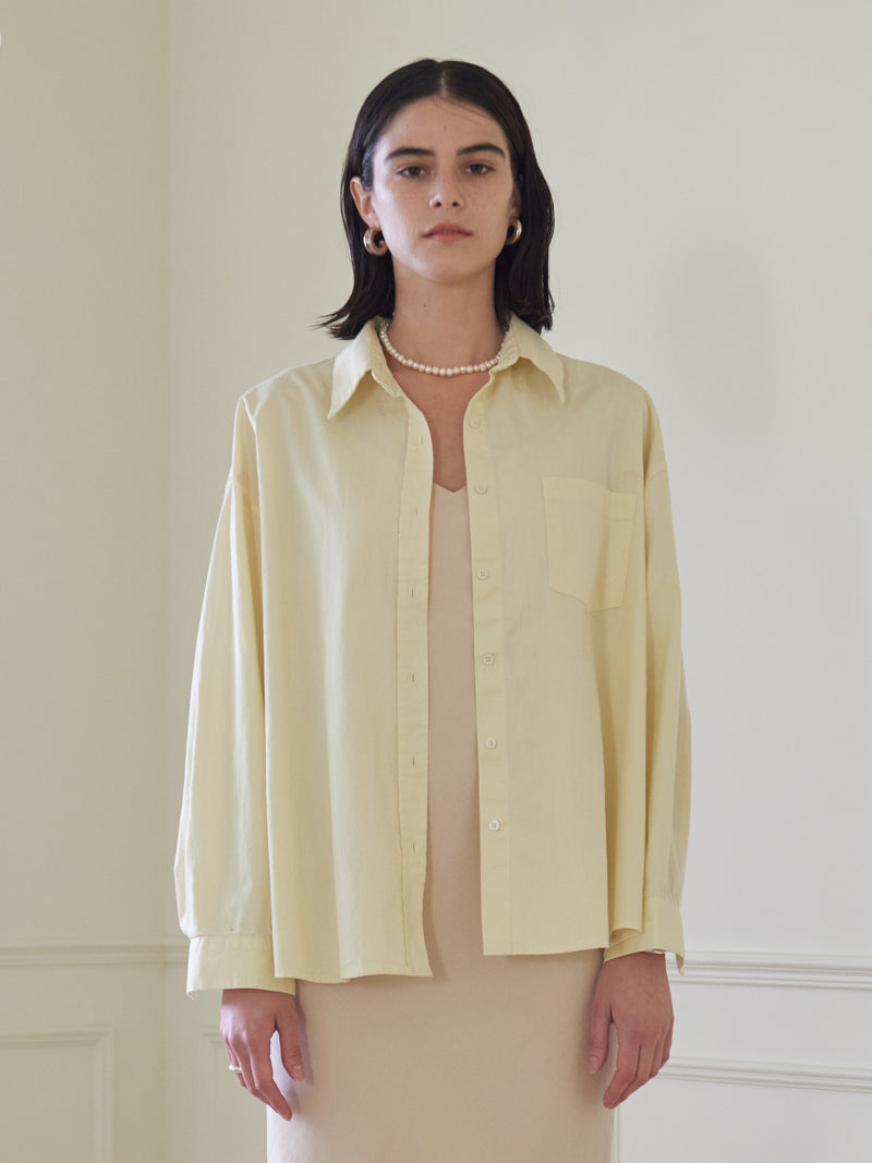 TMO BY 13MONTH（ティーエムオーバイサーティンマンス）CASUAL SHIRT (CREAM)