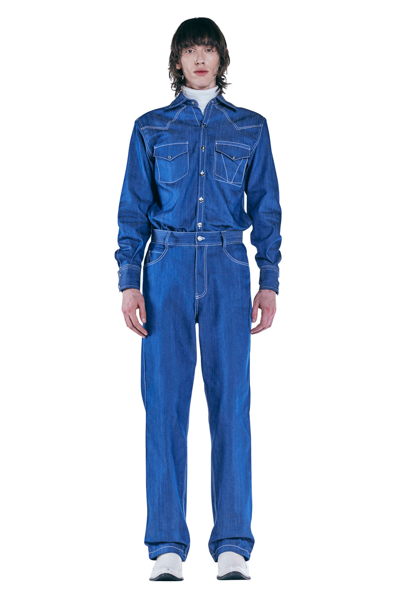 レイブレス(LABELESS) JEWELED DENIM JEANS