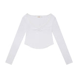 curetty (キュリティー) C LACE V-NECK TOP_WHITE