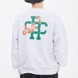 ロマンティッククラウン(ROMANTIC CROWN)  RED FLOWER DANCHEONG SWEAT SHIRT_LIGHT GREY