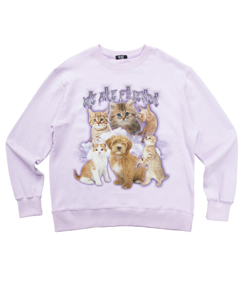 VLDS (ブラディス) WAF cat sweatshirt purple