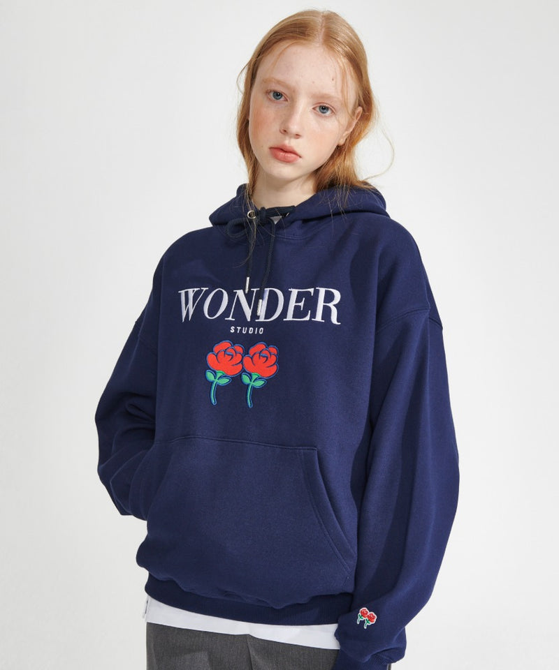 ワンダービジター(WONDER VISITOR)  2021 Logo Hoodie [Navy]