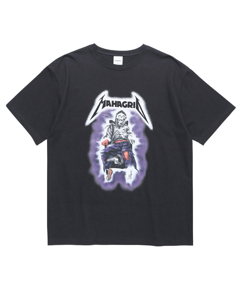 mahagrid (マハグリッド)  THRILLER MAN TEE [CHARCOAL]