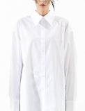 ベーシックコットン(BASIC COTTON) 	BASIC over shirt - WHITE