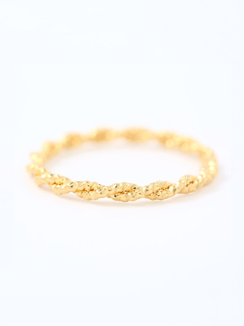 TMO BY 13MONTH（ティーエムオーバイサーティンマンス）ROPE TWIST RING (GOLD)