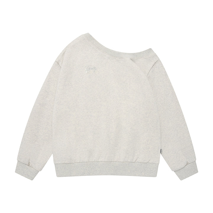 curetty (キュリティー) C ONE SHOULDER TOP_LIGHT GREY