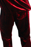 レイブレス(LABELESS) RED BUTTON VELVET TROUSERS