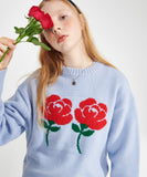 ワンダービジター(WONDER VISITOR)  Logo APS Knit [Light Blue]
