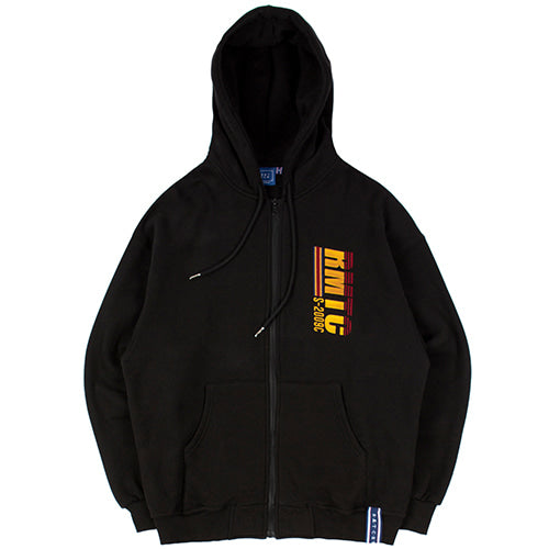 ロマンティッククラウン(ROMANTIC CROWN) RMTC LOGO HOOD ZIP UP_BLACK