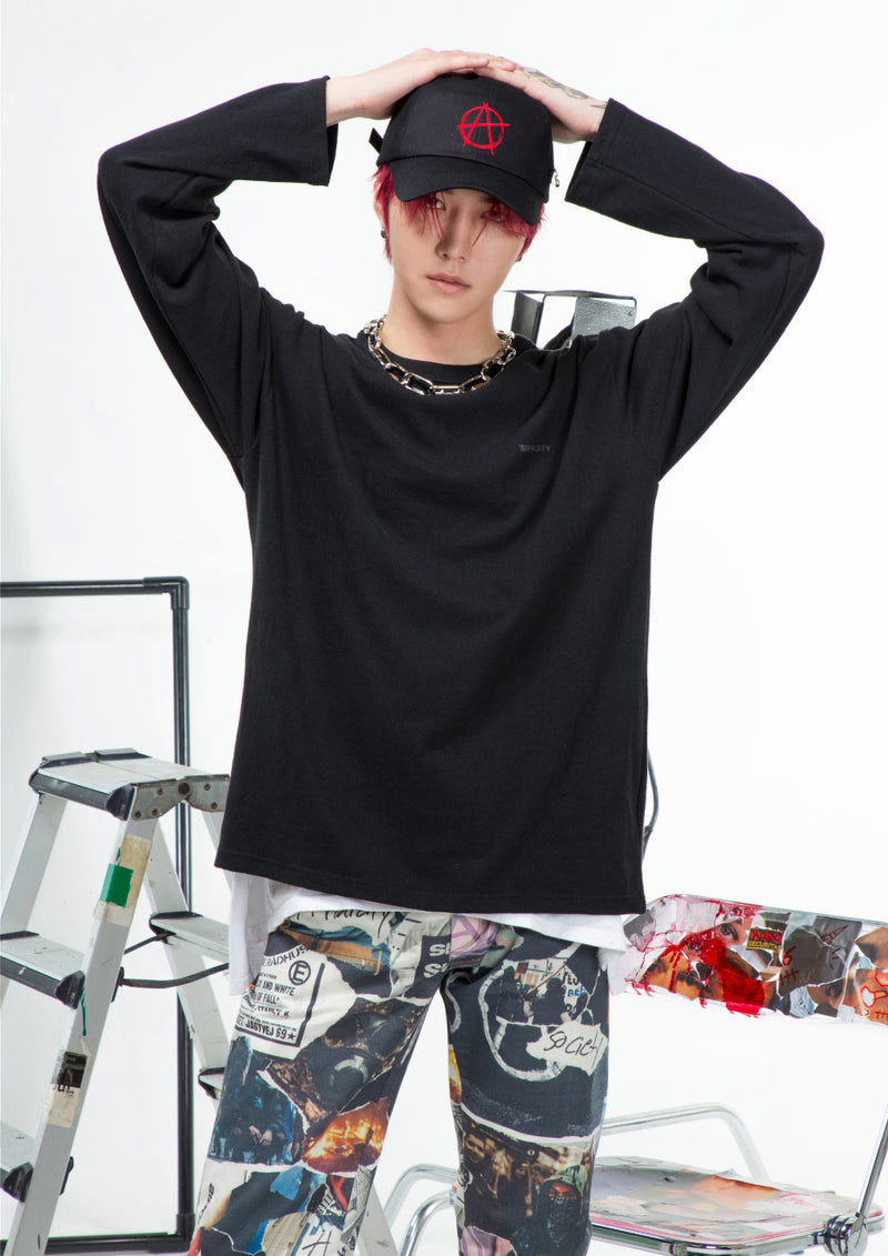 SINCITY (シンシティ) Sincity logo sleeve Black