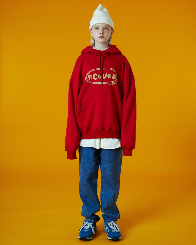 NCOVER（エンカバー）ORIGINAL FOAMING PRINTING HOODIE-RED