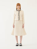 TMO BY 13MONTH（ティーエムオーバイサーティンマンス）TWEED MIDI SKIRT (IVORY)