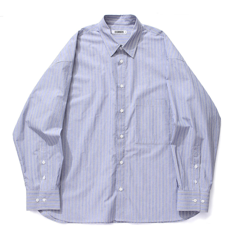 Q CUMBERS (キューカンバース) CITY GUY SHIRTS/ Navy stripe