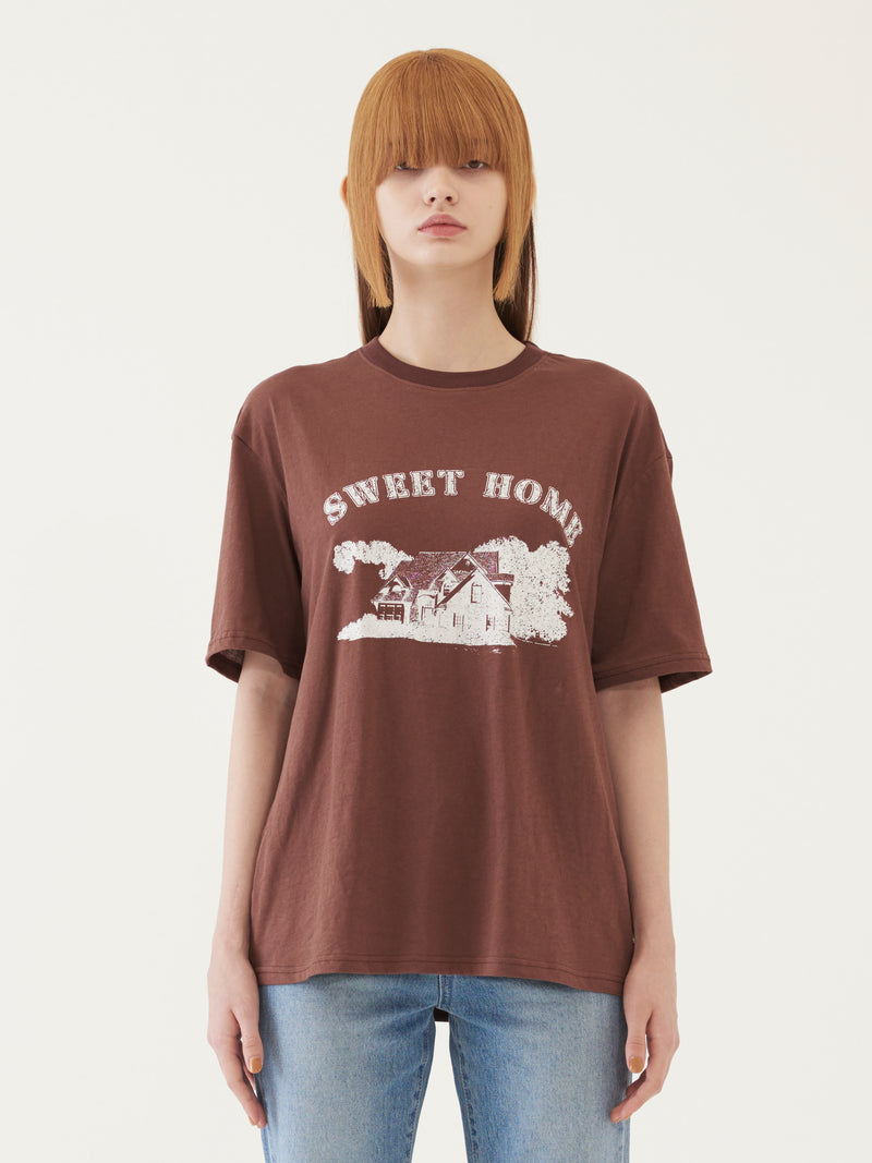 TMO BY 13MONTH（ティーエムオーバイサーティンマンス）SWEET HOME T-SHORT (BROWN)