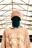 GRAFFITIONMIND(グラフィティオンマインド)          ILLUSION FANTASY PATCHED BEANIE (SAND)