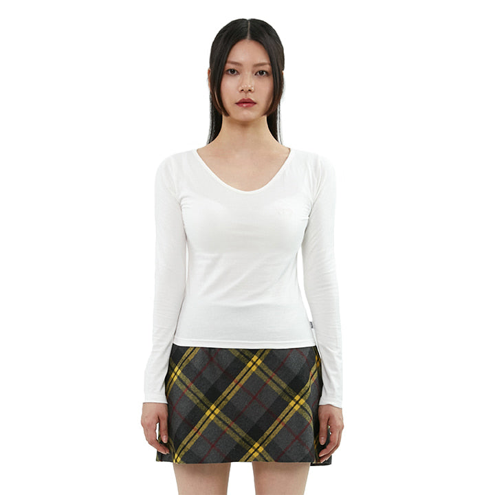 curetty (キュリティー)  C LOGO EMBROIDERY BASIC T-SHIRT_WHITE