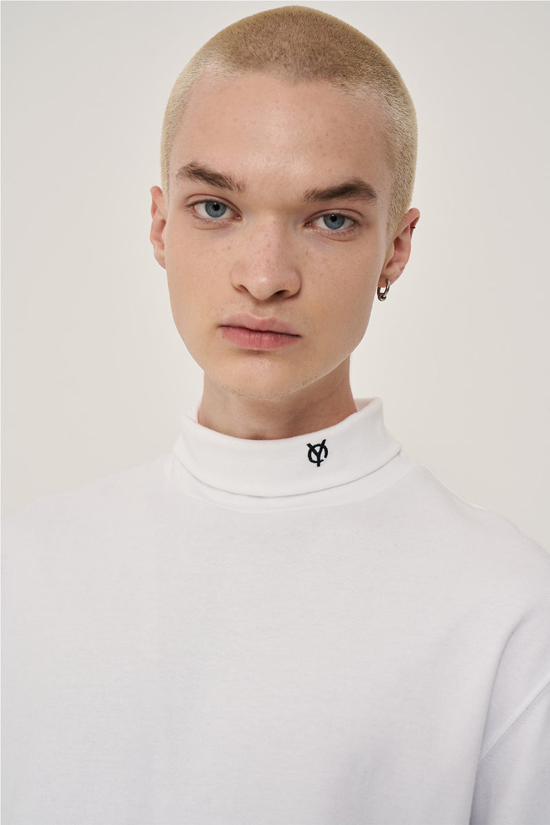 オーワイ(OY) BASIC LOGO POLA T-WHITE