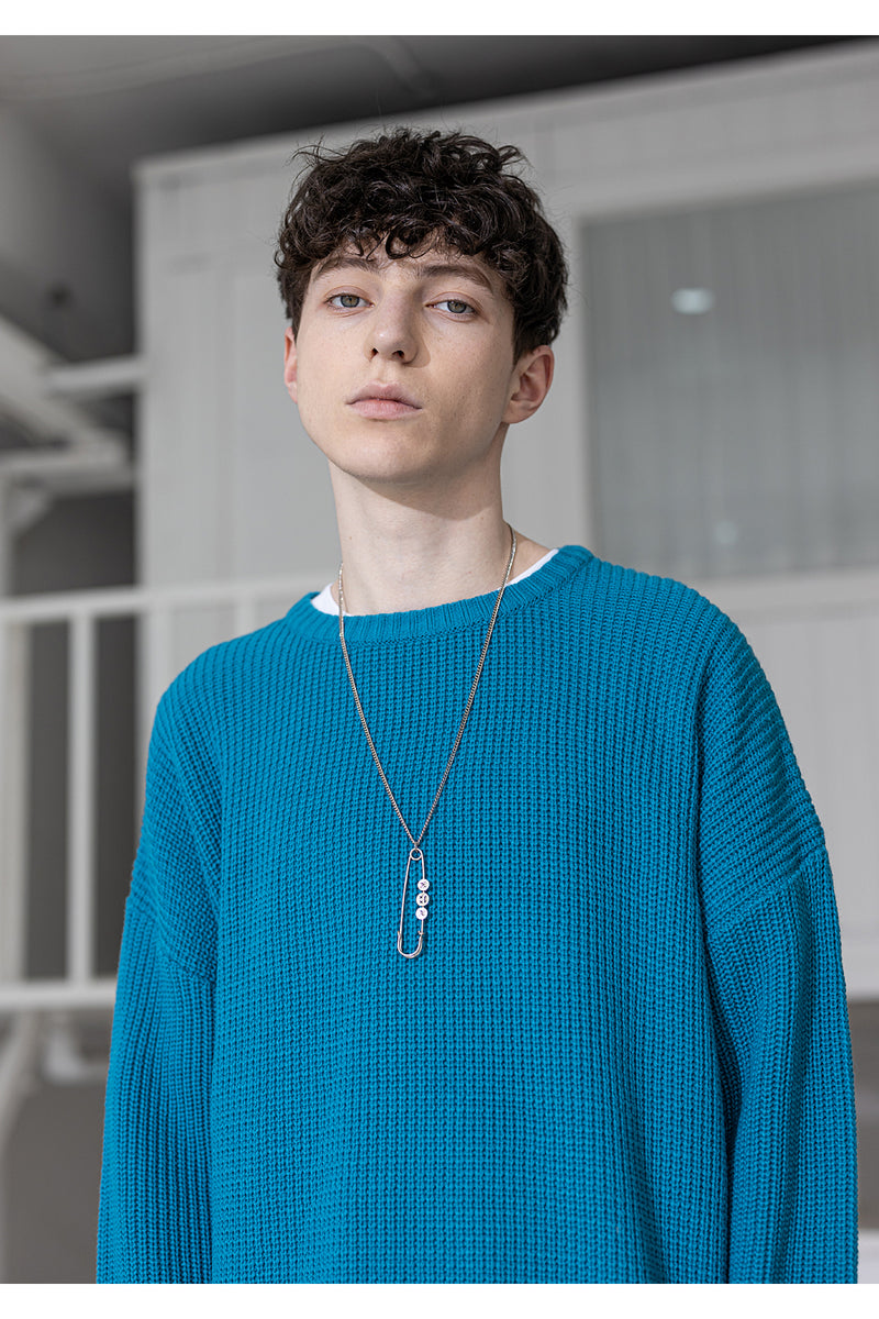 マスノウン(MASSNOUN) SMILE CI LOGO PIN NECKLACE MSZAJ002-SV