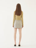 TMO BY 13MONTH（ティーエムオーバイサーティンマンス）TWEED A-LINE MINI SKIRT (MINT)