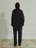 TMO BY 13MONTH（ティーエムオーバイサーティンマンス）LOOSE FIT CARDIGAN SET (CHARCOAL)