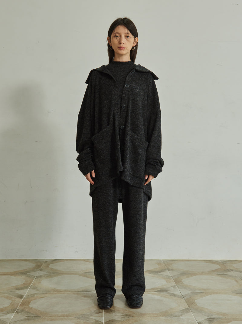 TMO BY 13MONTH（ティーエムオーバイサーティンマンス）LOOSE FIT CARDIGAN SET (CHARCOAL)