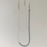 Nff(エヌエフエフ) 	 swarovski pearl mix necklace