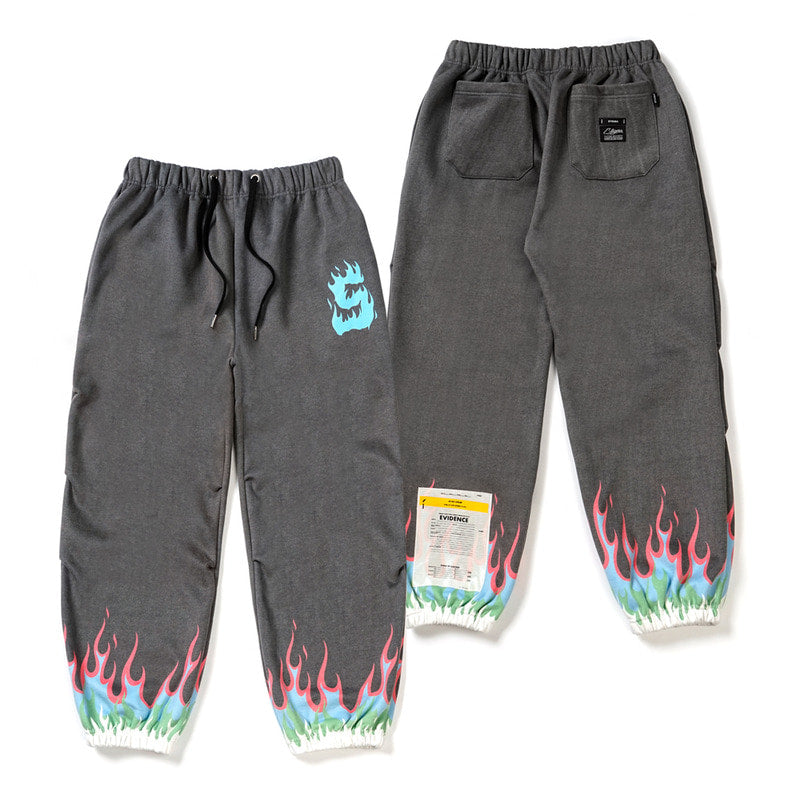 STIGMA(スティグマ)  21 FLAME WIDE HEAVY SWEAT JOGGER PANTS BLACK