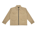 INPREP (インプレップ）ZIPPED BEIGE SHIRT JACKET