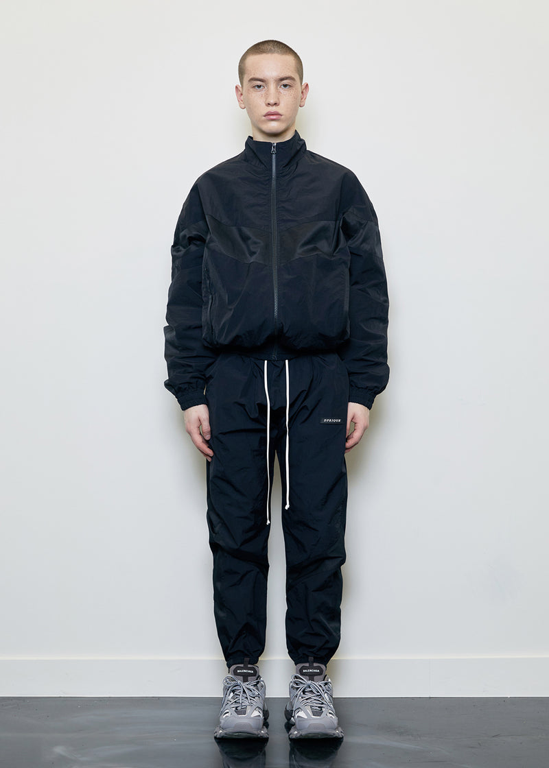 ディープリーク(DPRIQUE) CONTRAST TRACK JACKET BLACK/BLACK