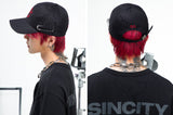 SINCITY (シンシティ) Anarchy ball cap Red/Black