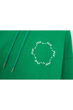 オーワイ(OY) ROUND LOGO HOODIE-GREEN